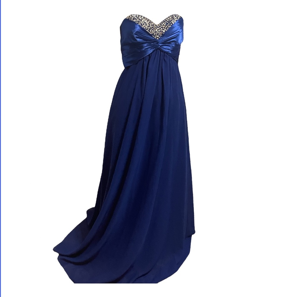 NWOT Sapphire Royal Blue Sequin Formal Banquet Gown /Bridesmaid Dress-Si…